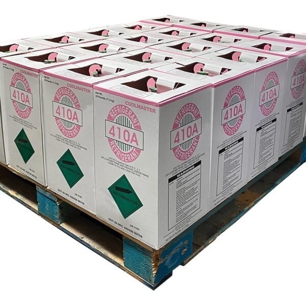 Half Pallet – 20 × 25lb R-410A Refrigerant – Made in USA